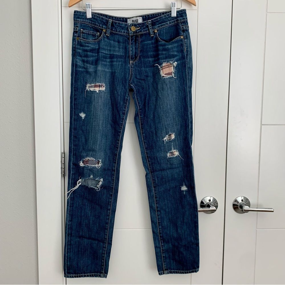 PAIGE Distressed Riot Denim Jeans 28 Sample Piece